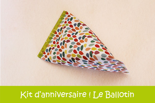 Le ballotin : kit anniversaire DIY