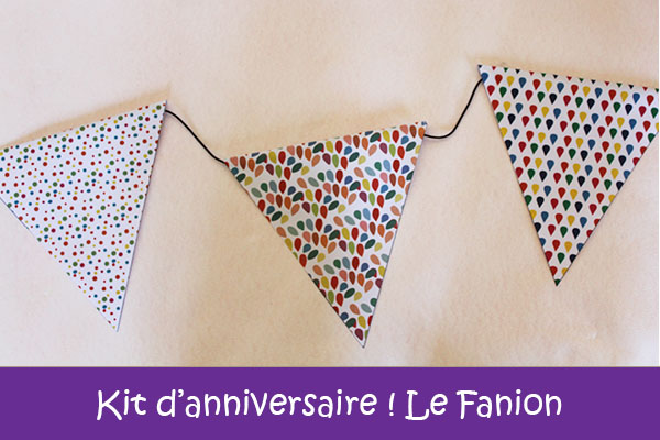 La guirlande de fanions : kit anniversaire DIY