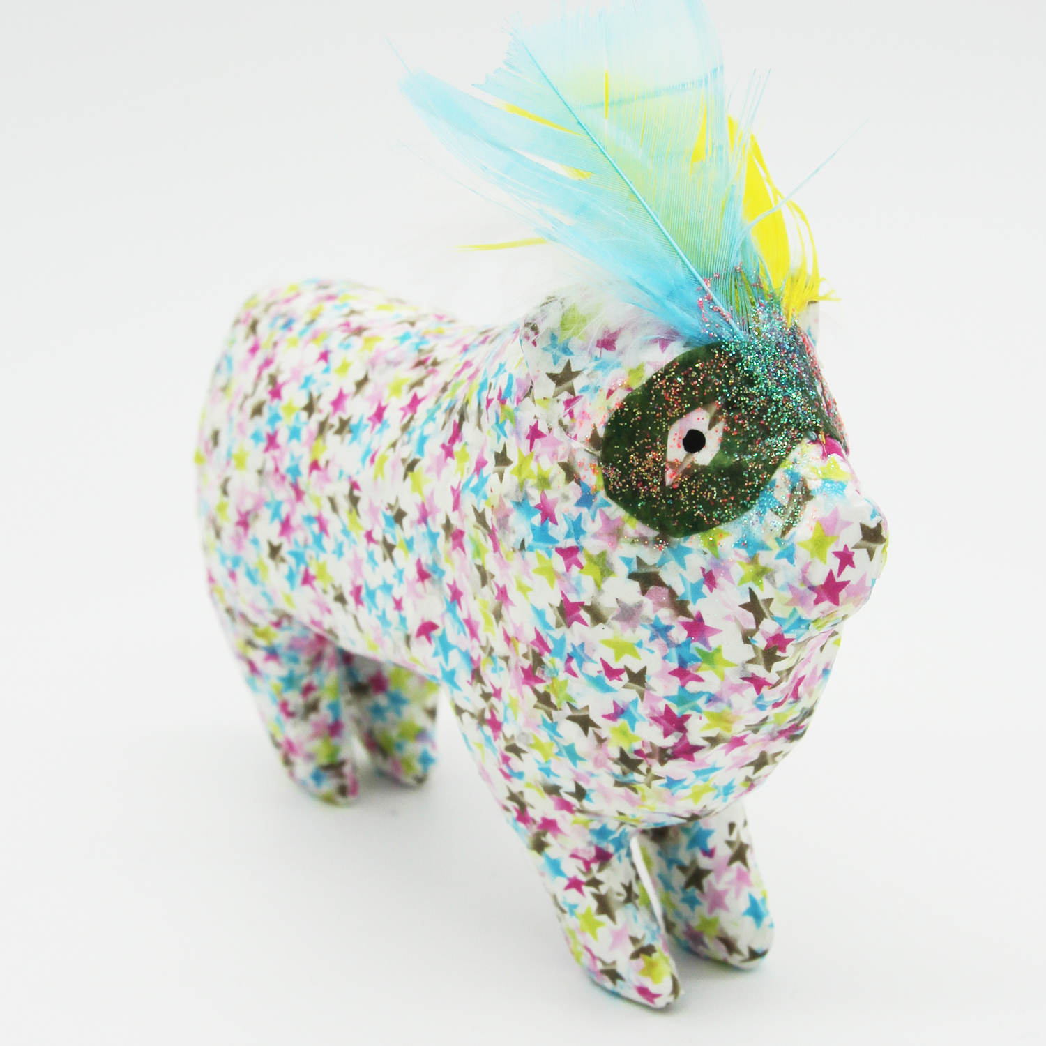 Création d’un lion en papier mâché