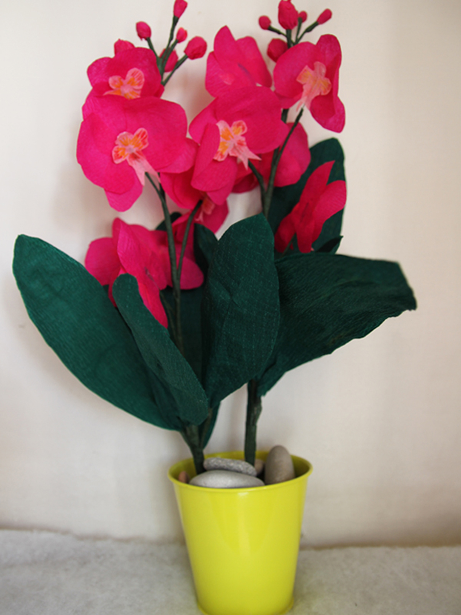 DIY l'orchidée en papier crépon
