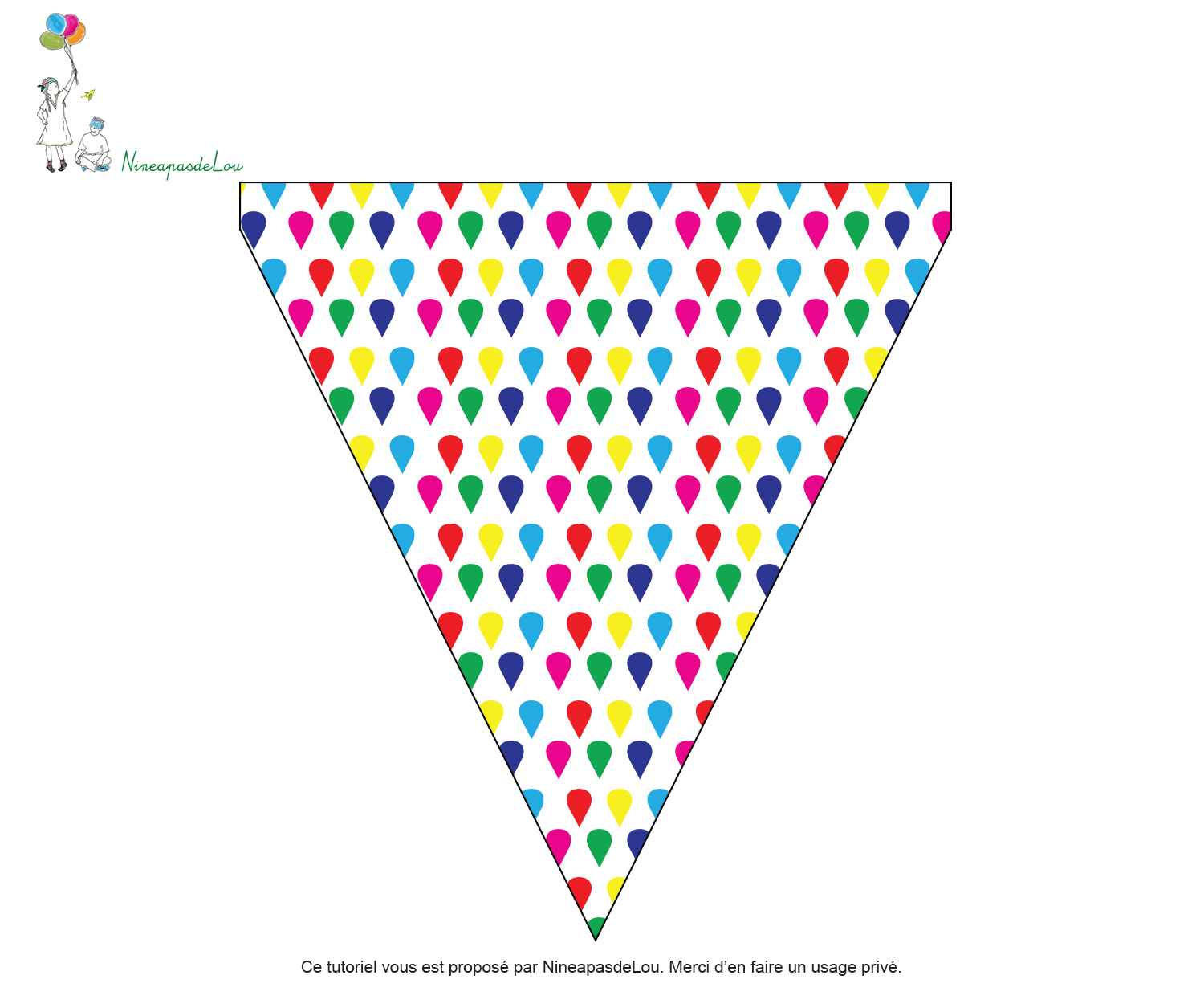 DIY La guirlande de fanions à réaliser