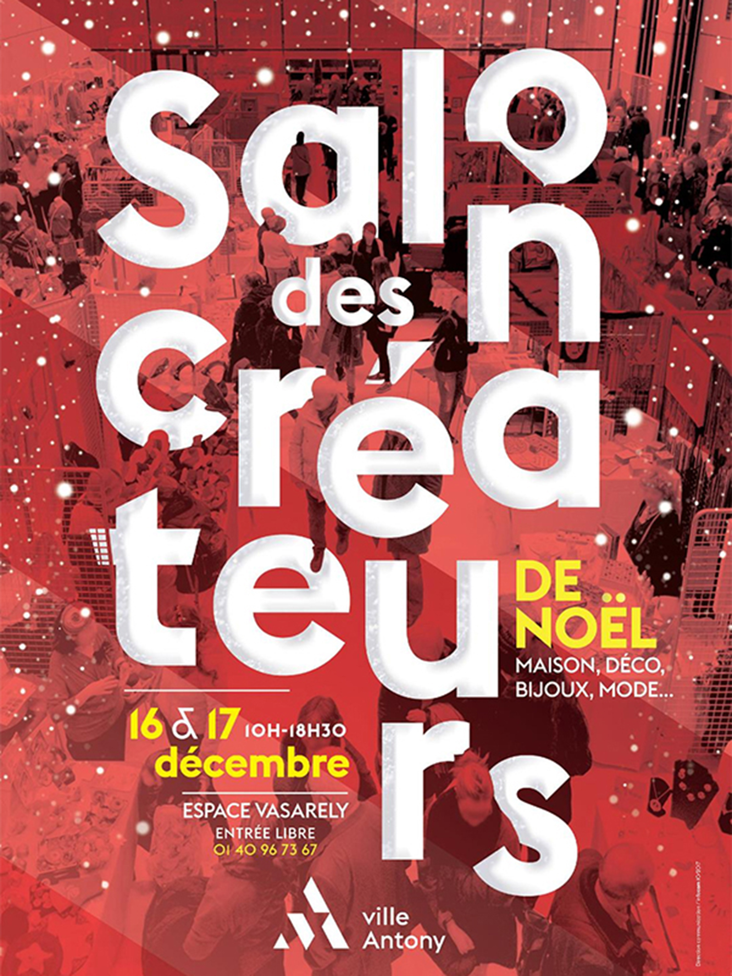 Affiche Salon des Créateurs d'ANTONY 16-17 décembre 2017